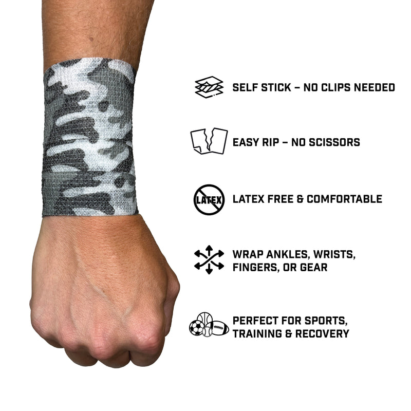 Load image into Gallery viewer, Elite Athletic Gear - Blackout Camo Self Stick Athletic Tape
