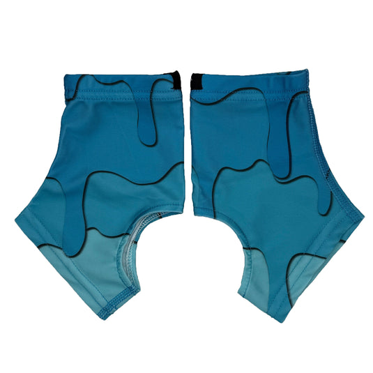Elite Athletic Gear - Blue Drippy Cleat Covers