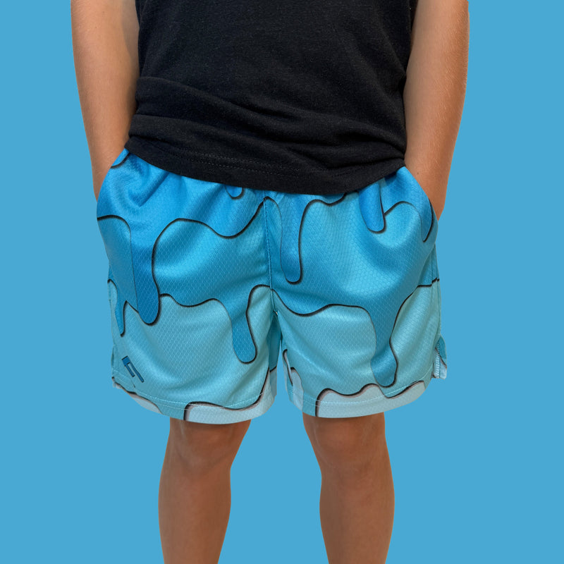Load image into Gallery viewer, Elite Athletic Gear - Blue Drippy Shorts
