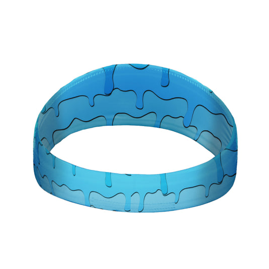 Elite Athletic Gear - Blue Drippy Headband