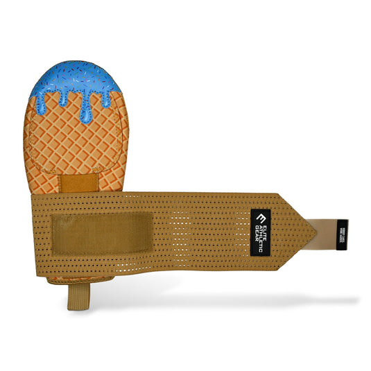 Elite Athletic Gear - Blue Ice Cream Sliding Mitt