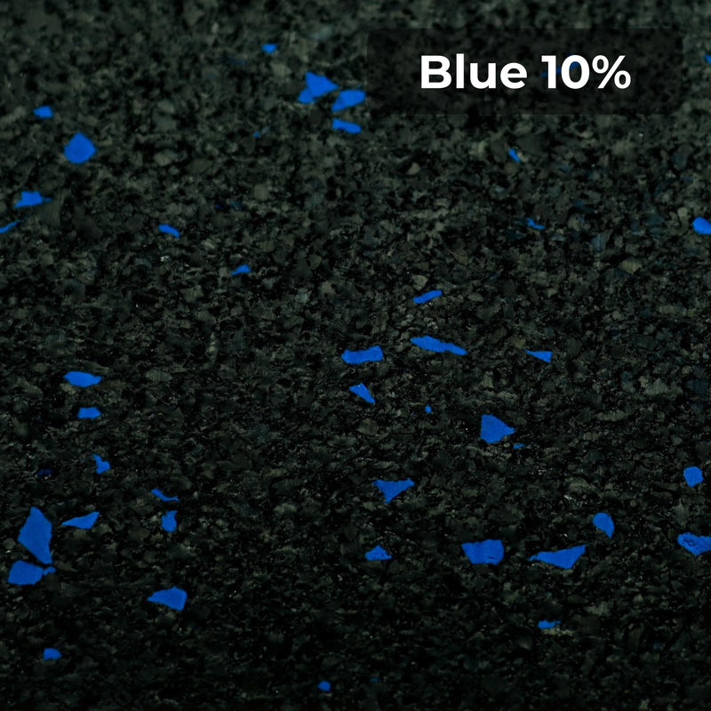 Load image into Gallery viewer, Blue 10% rubber flooring swatch
