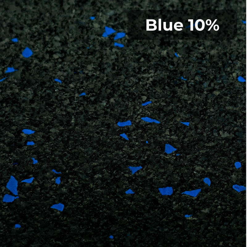 Load image into Gallery viewer, Blue 10% rubber flooring swatch
