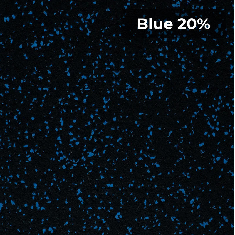 Load image into Gallery viewer, Blue 20% rubber flooring swatch
