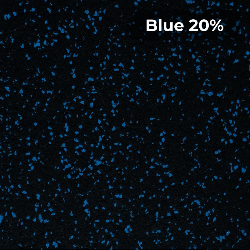 Load image into Gallery viewer, Blue 20% rubber flooring swatch
