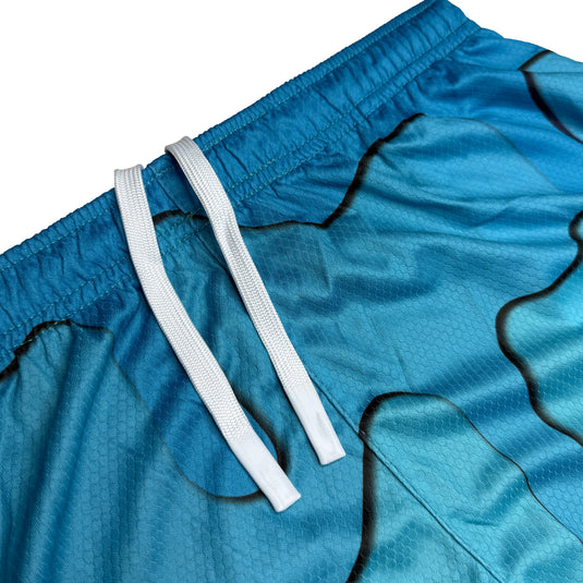 Elite Athletic Gear - Blue Drippy Shorts