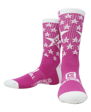 Rockwell Time - Breast Cancer Socks