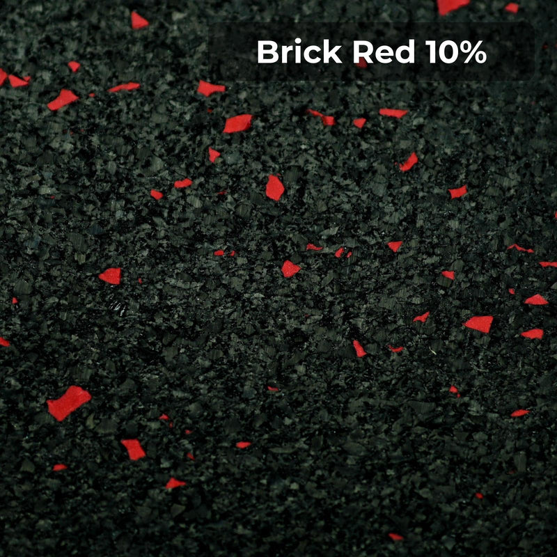 Load image into Gallery viewer, Brick Red 10% rubber flooring swatch