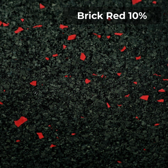 Brick Red 10% rubber flooring swatch