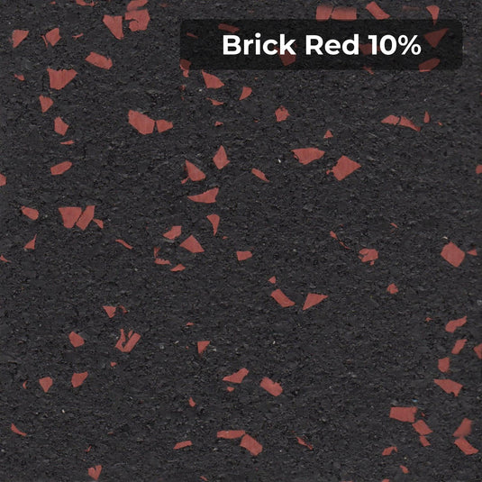 Brick Red 10% rubber flooring swatch