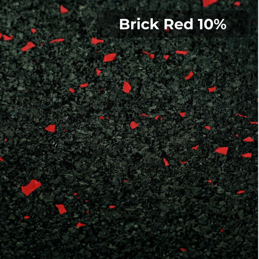 Brick Red 10% rubber flooring swatch