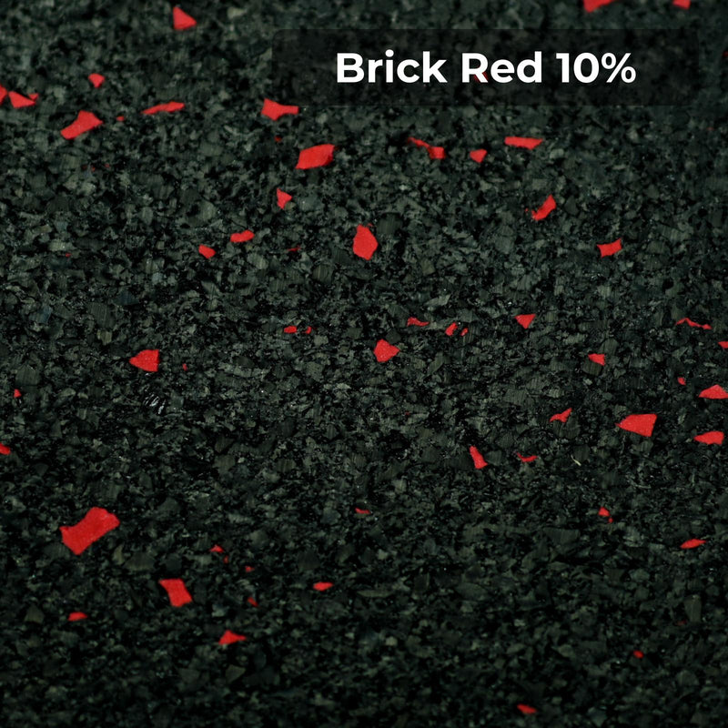 Load image into Gallery viewer, Brick Red 10% rubber flooring swatch

