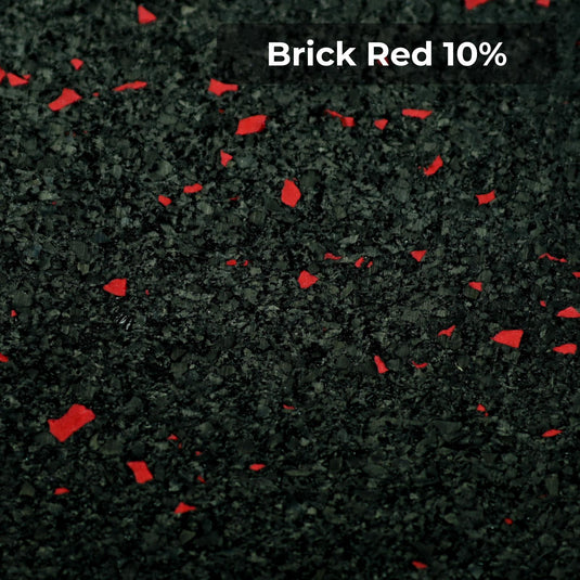 Brick Red 10% rubber flooring swatch