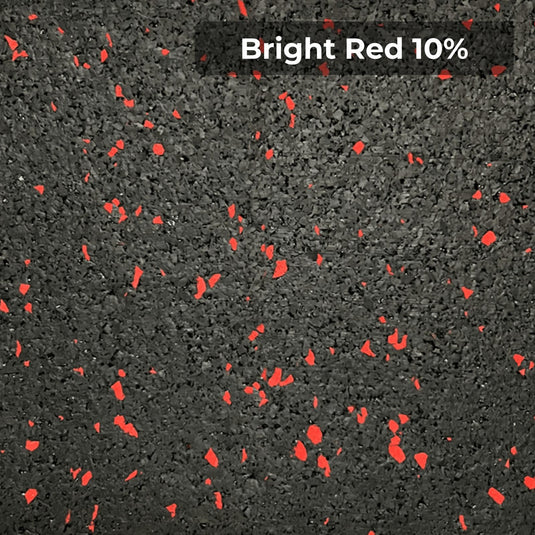 Bright Red 10% rubber flooring swatch