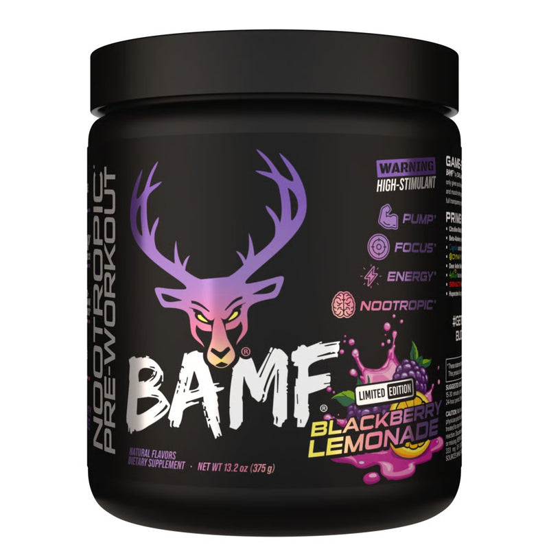 Load image into Gallery viewer, Bucked-Up-BAMF-Preworkout-Blackberry-Lemonade -Tub
