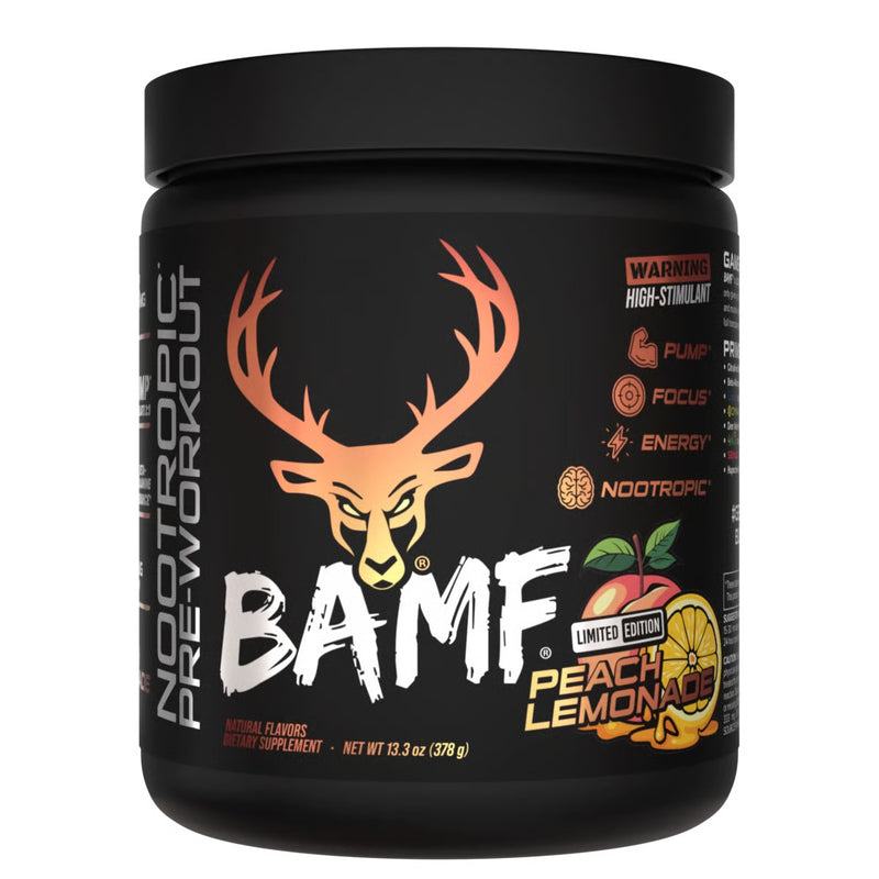 Load image into Gallery viewer, Bucked-Up-BAMF-Preworkout-Peach-Lemonade -Tub
