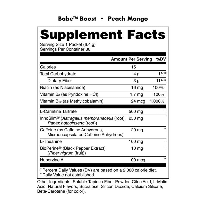 Load image into Gallery viewer, Bucked-Up-Babe-Boost-Nutrition-Label
