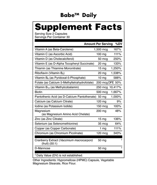 Bucked Up - Babe Daily Multivitamin for Women