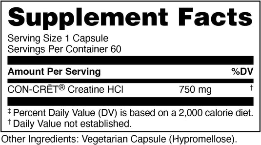 Bucked Up - Creatine HCl (CON-CRĒT) Capsules - Nutrition