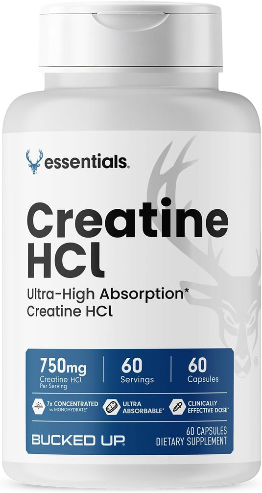 Bucked Up - Creatine HCl (CON-CRĒT) Capsules - Creatine