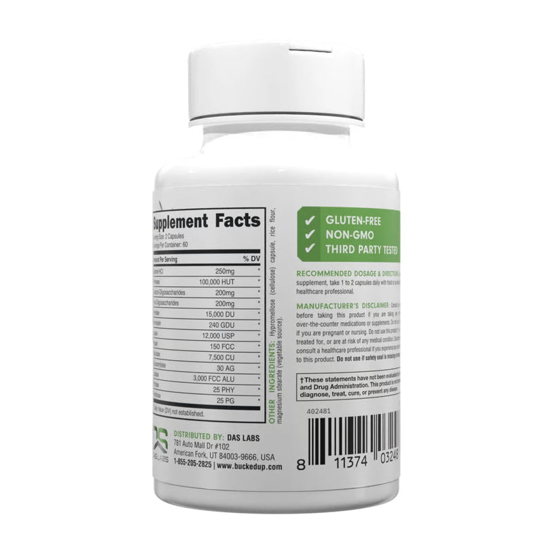 Load image into Gallery viewer, Bucked Up - Digestive Enzymes - Label
