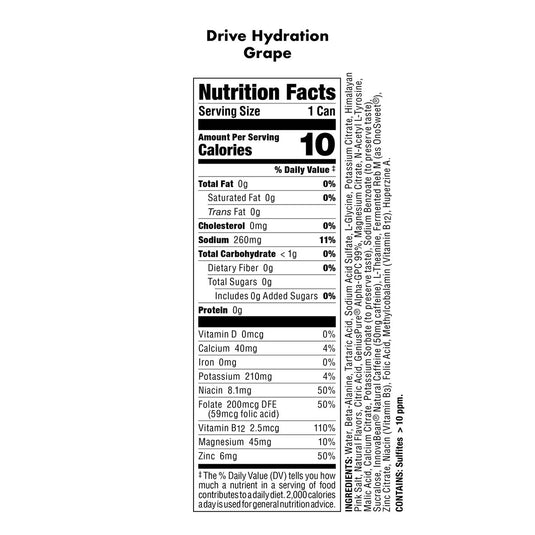 Bucked Up - Drive Hydration Drinks (2 Cases / 24 Cans)