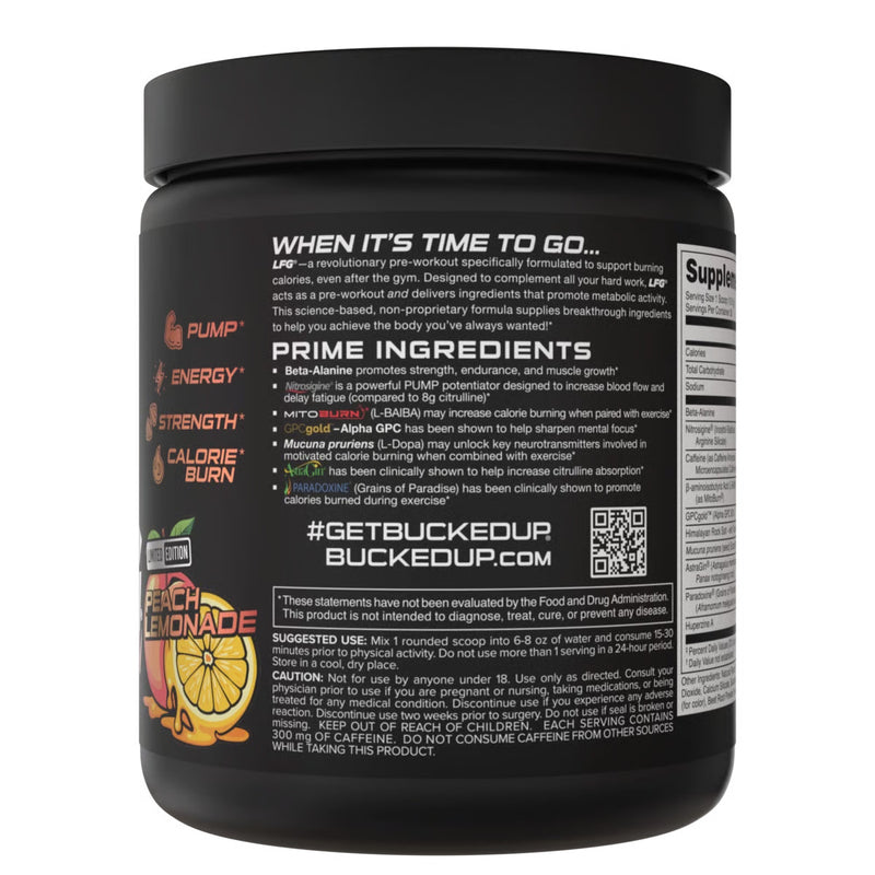 Load image into Gallery viewer, Bucked-Up-LFG-Pre-Workout--Label
