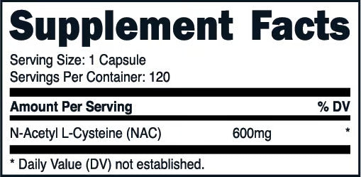 Bucked Up - N-Acetyl L-Cysteine (NAC) - Nutrition