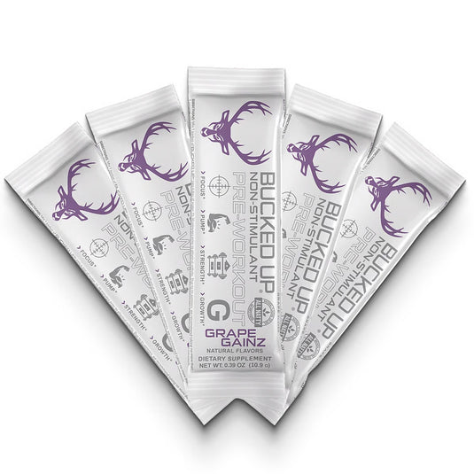Bucked Up - Stim Free Pre-Workout Stick Packs - Grape Gainz