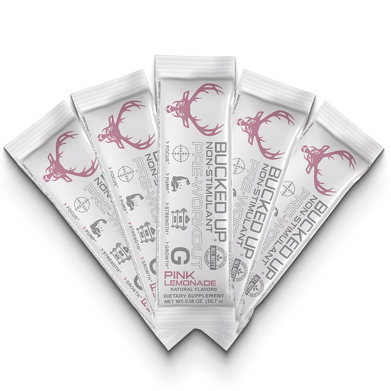 Load image into Gallery viewer, Bucked Up - Stim Free Pre-Workout Stick Packs - Pink Lemonade
