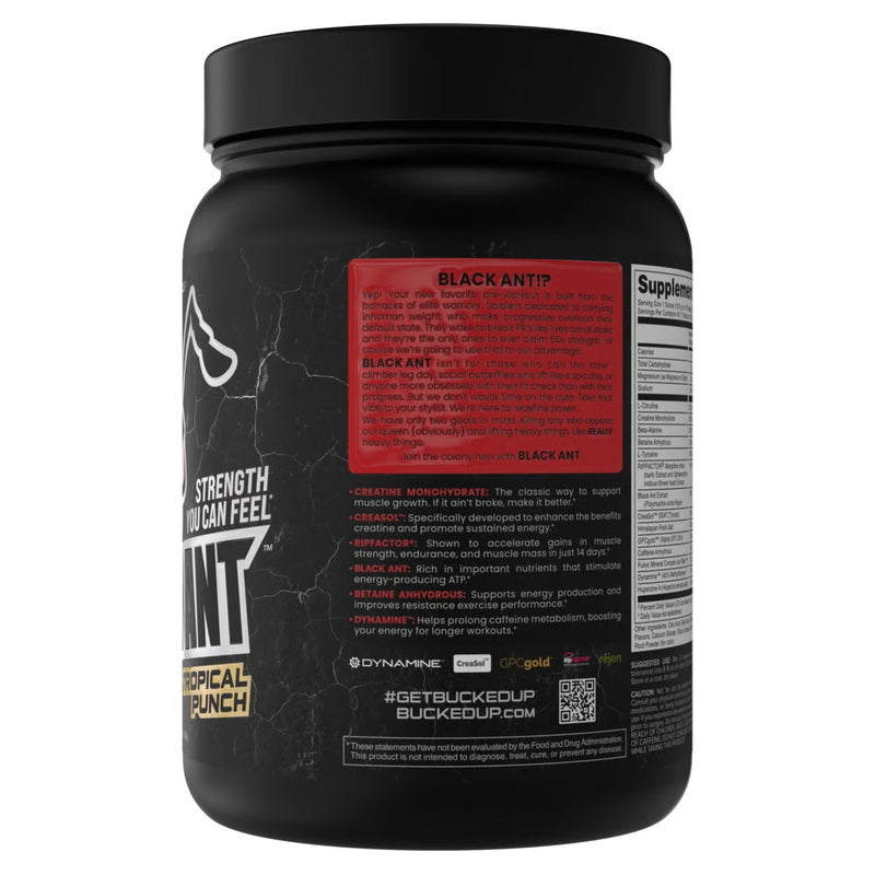 Load image into Gallery viewer, Bucked Up - Black Ant Pre-Workout - Label
