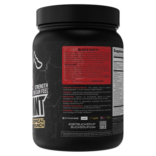 Bucked Up - Black Ant Pre-Workout - Label