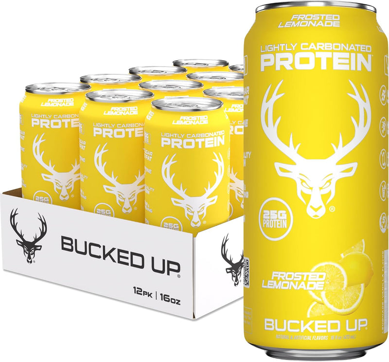 Load image into Gallery viewer, Bucked-Up-Protein-Drink-Bucked-Up-Protein-Drink-Frosted-Lemon
