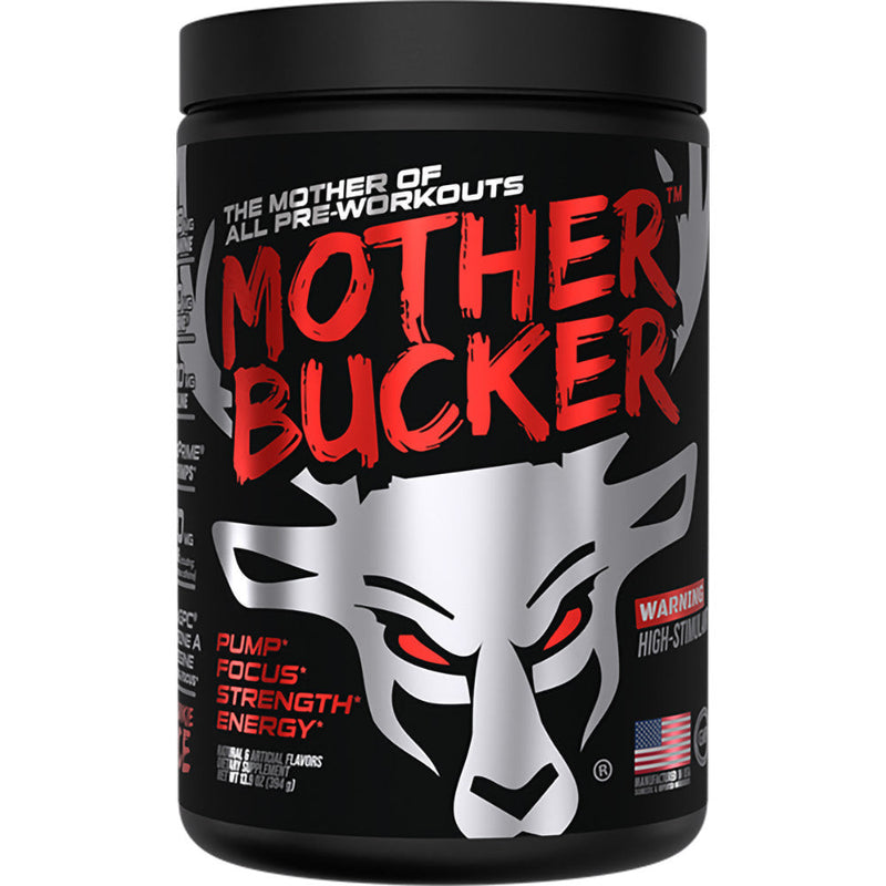 Load image into Gallery viewer, Bucked Up - Mother Bucker - Gym Junkie Juice (Red Raz/Orange)