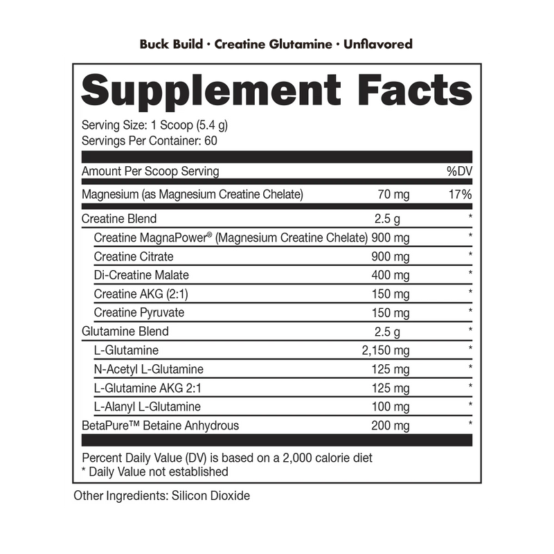 Load image into Gallery viewer, Bucked Up - Buck Build (Creatine + Glutamine) - Recovery
