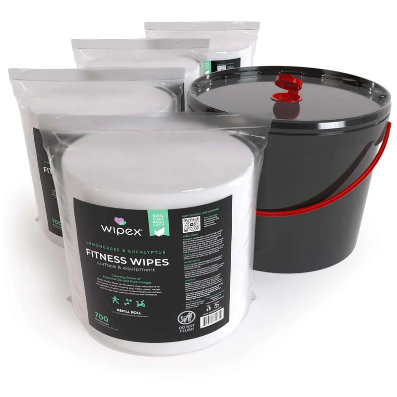 Load image into Gallery viewer, Wipex Co. - Natural Fitness Equipment Wipes 700ct Bulk Gym Refill Roll
