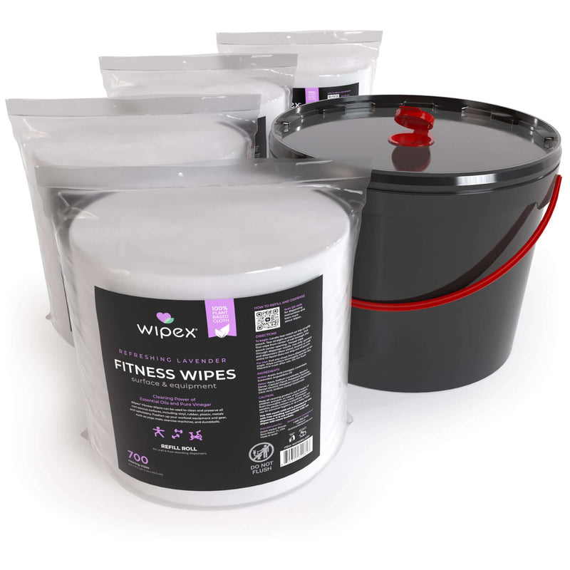 Load image into Gallery viewer, Wipex Co. - 700 Plant-Based Gym Wipes Bulk Refill Roll | Natural Fitness Equipment Wipes

