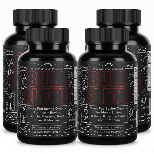 Wild Foods - Bull Blend Beef Organ Complex - 4x - 360 caps (Save $30!)