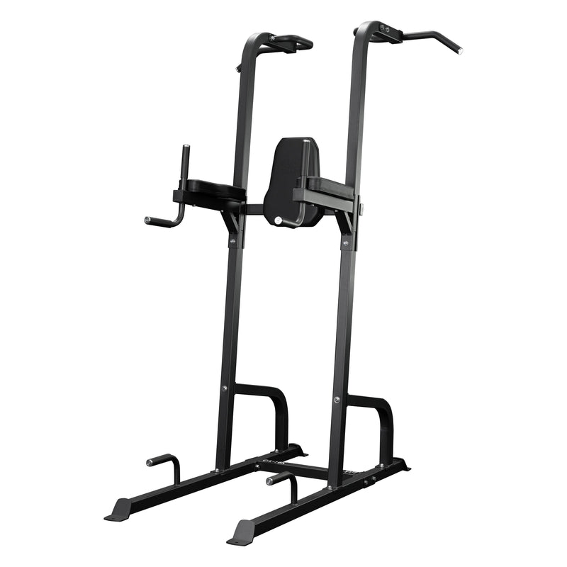 Load image into Gallery viewer, Valor Fitness - Leg Raise Captain's Chair with Dip and Push Up Station - Black
