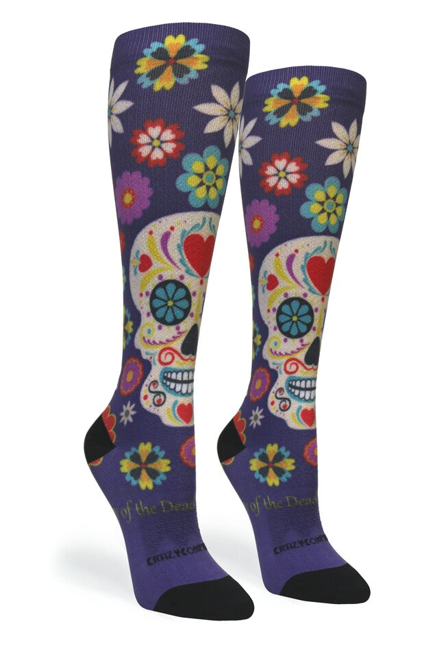 Load image into Gallery viewer, Crazy Compression - Calavera Purple (Standard &amp; Extra Wide)
