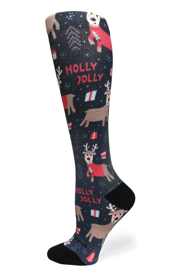 Load image into Gallery viewer, Crazy Compression - Holly Jolly - (Standard &amp; Extra Wide)
