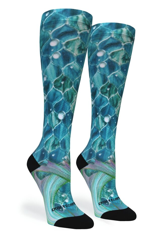 Load image into Gallery viewer, Crazy Compression - Mermaid Mosaic - (Standard &amp; Extra Wide)

