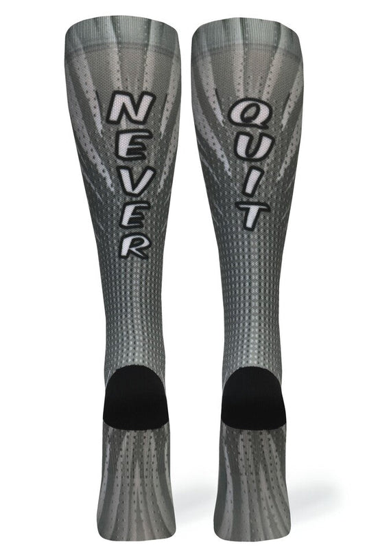 Crazy Compression - Never Quit Grey - (Standard & Extra Wide)