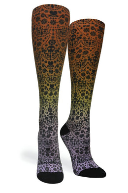 Crazy Compression - Skull Ombré - (Standard & Extra Wide)