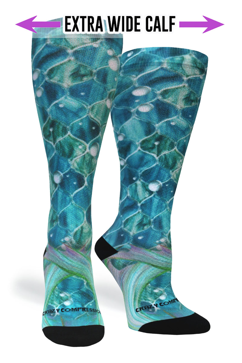 Load image into Gallery viewer, Crazy Compression - Mermaid Mosaic - (Standard &amp; Extra Wide)
