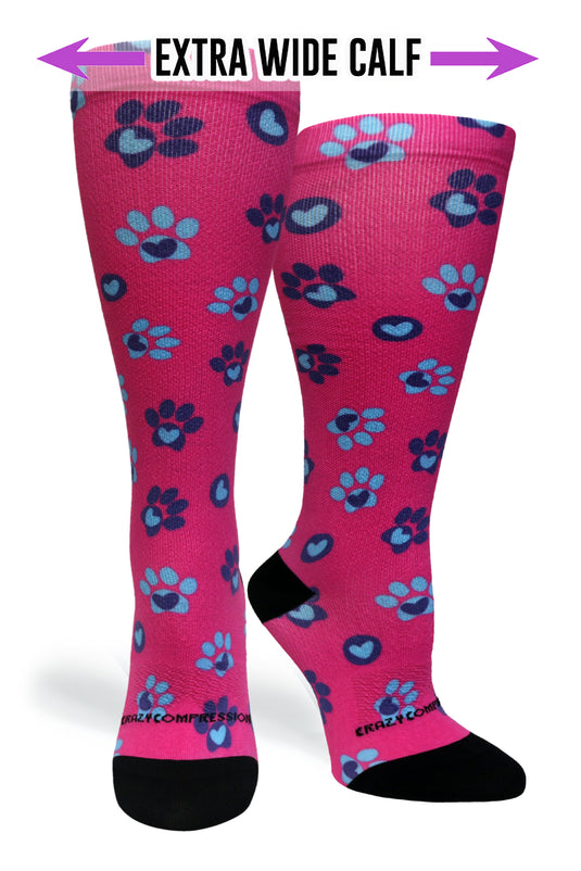 Crazy Compression - Pet Paw Love - (Standard & Extra Wide)