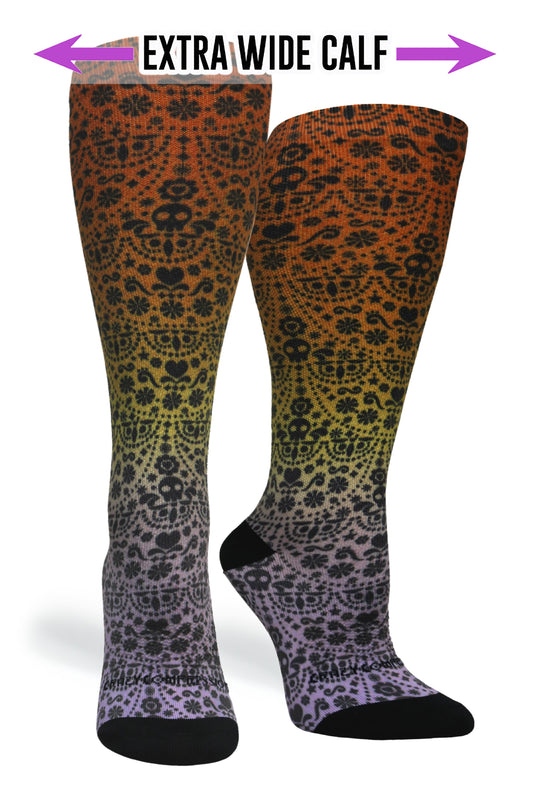 Crazy Compression - Skull Ombré - (Standard & Extra Wide)