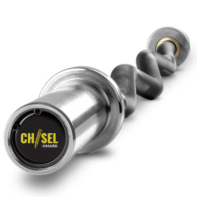 XMARK - Chisel Olympic EZ Curl Barbell, 47 inches