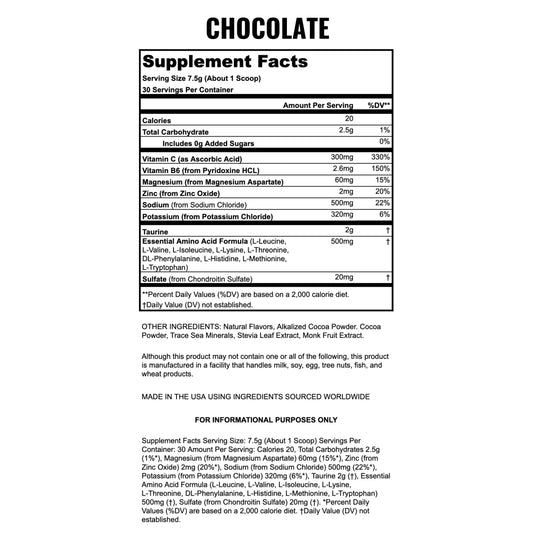 Hydration - Electrolytes + EAAs