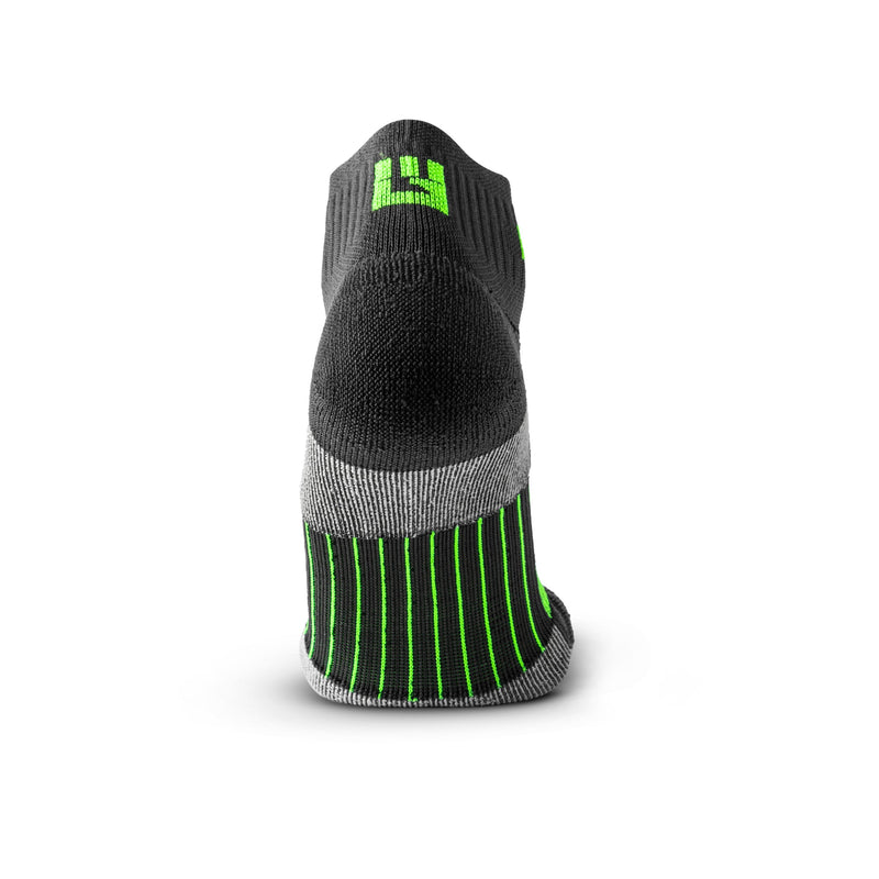 Load image into Gallery viewer, MudGear Quarter (¼) Crew Socks - Gray/Green (2 pair pack)

